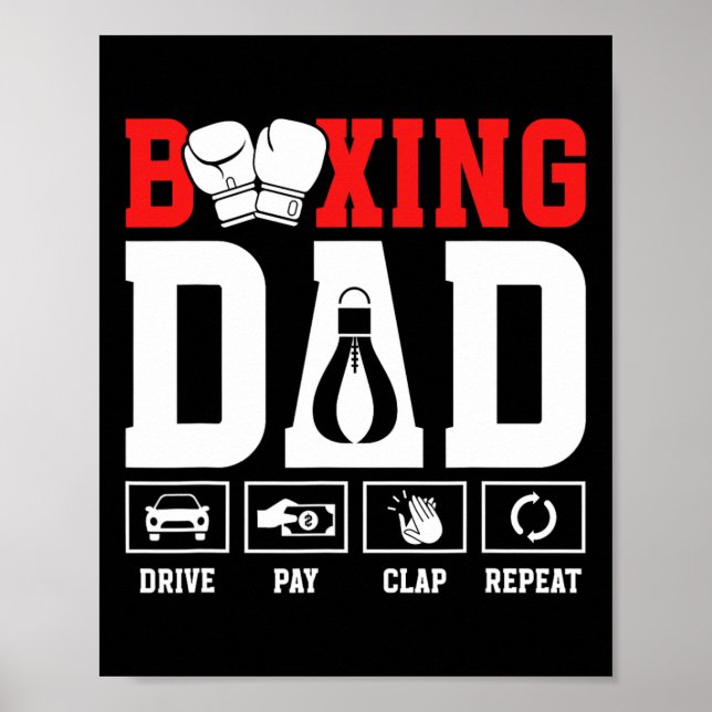 Poster Boxing Pai Drive Pay Clap Boxing Padre (Frente)