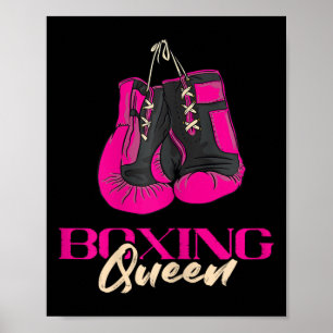 Poster Boxing Queen Kickboxer in a box Luvas Boxing Bo