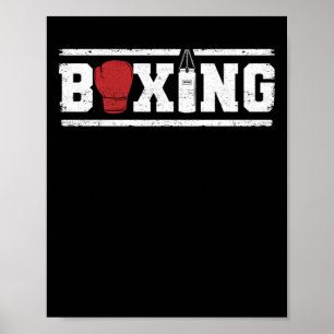 Poster Boxingando lutador de vintage boxer engraçada do g