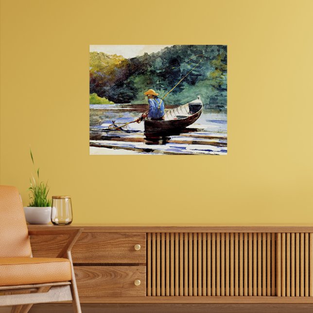 Poster Boy Fishing, artwork by Winslow Homer (Sala de Estar 2)