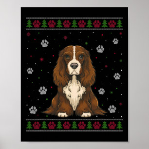 Poster Boykin Spaniel Natal Sweet Xmas Pet Animal D