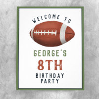 Boys American Football Aniversário de criança - Si