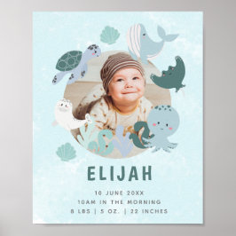 Poster Boys Blue Sob O Berço De Fotografias Do Sea Birth 