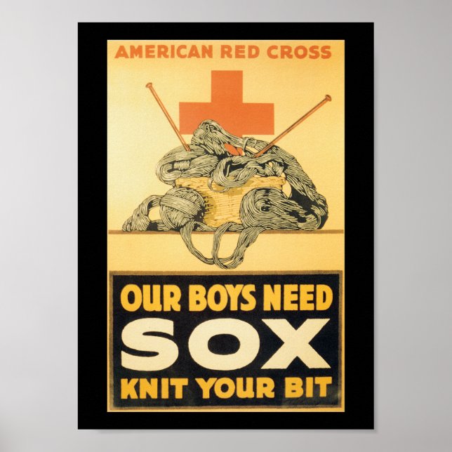 Poster Boys Need Sox World War II (Frente)