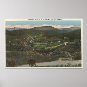Poster Bozeman, Montana - Bozeman passa sobre a estrada