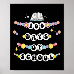 Poster Bracelete De Amizade Retrô 100 Dias De Crianças Es