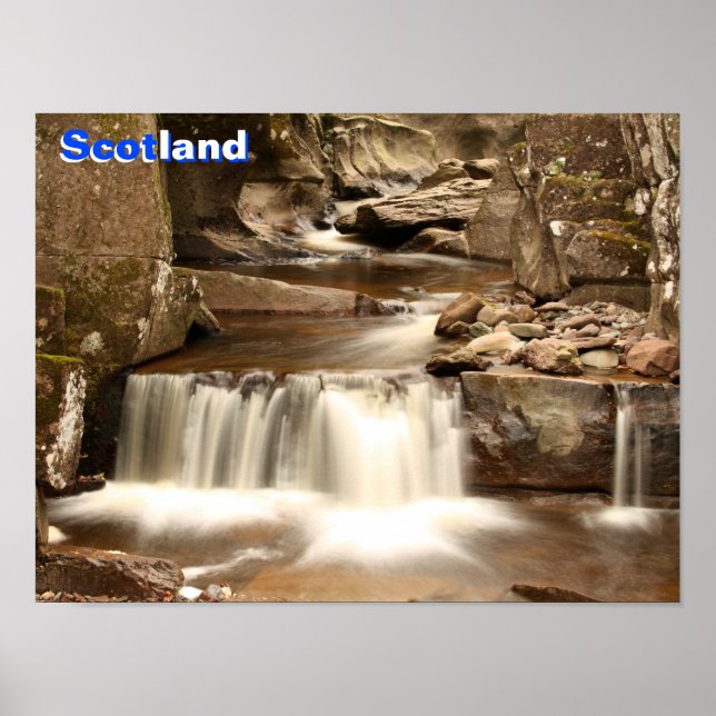 Poster Bracklinn Falls, Perthshire, Escócia (Frente)
