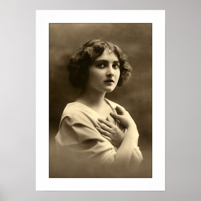 Poster braços de mulher vitoriana cruzados (Frente)