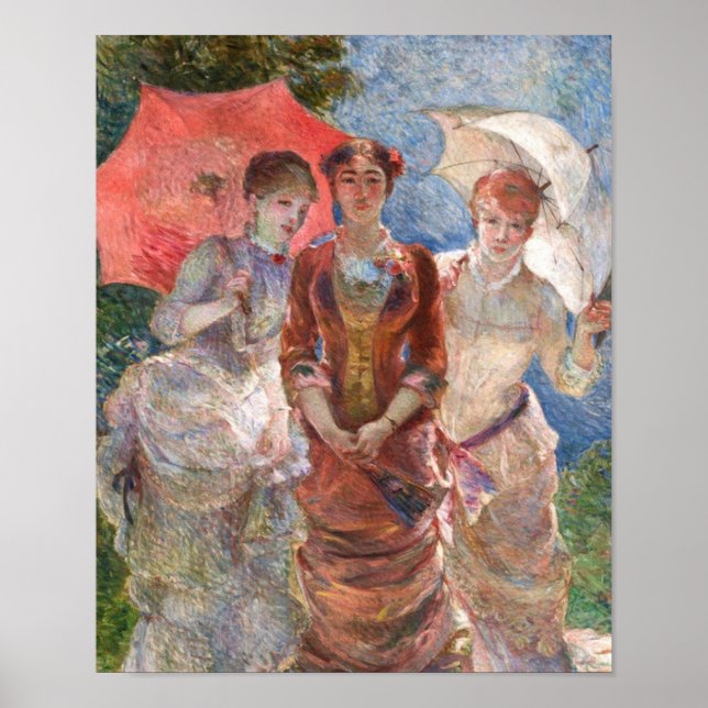 Poster Bracquemond Trio's Femmes aux Paraplus (Frente)