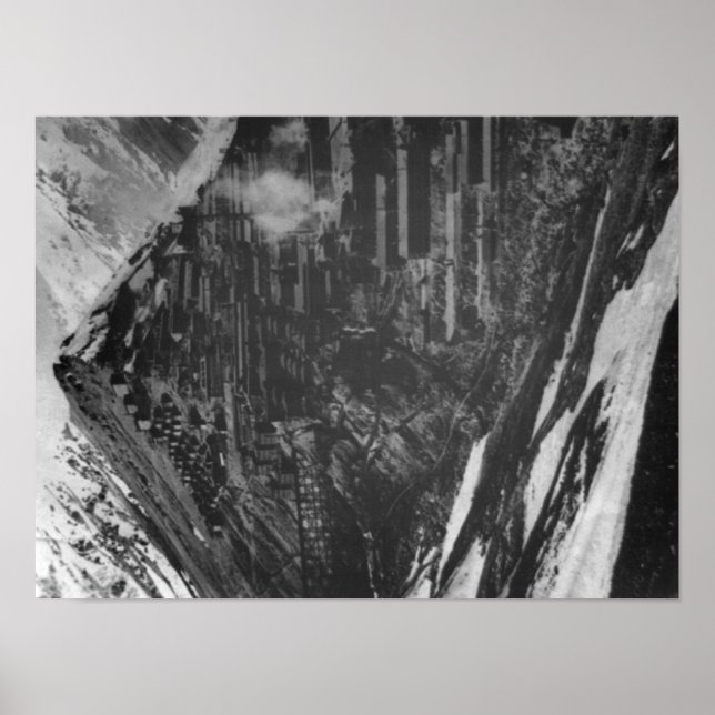 Poster Braden Copper Mines em Fotografia Chili (Frente)