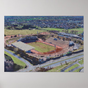Poster Bradford Rugby League, Odsal Stadium Coral Stand