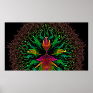 Pôster Brahma disfarçou como uma tulipa