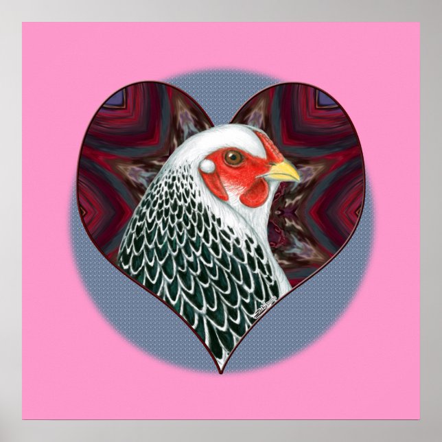 Pôster Brahma Hen Heart (Frente)