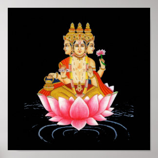 POSTER BRAHMA - PRAJAPATI - HINDU GODDESS