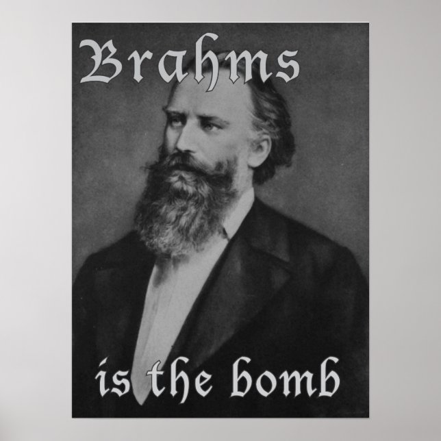 Pôster Brahms é a bomba (Frente)