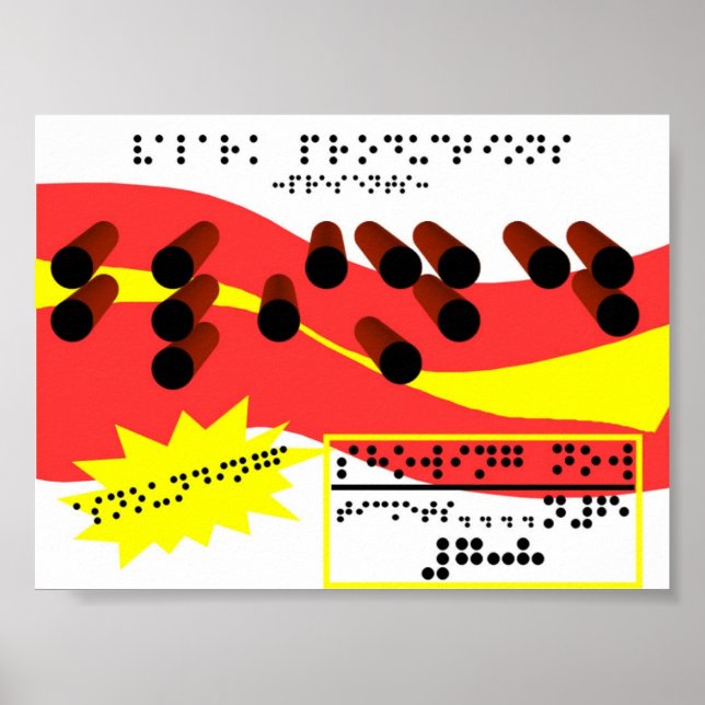 Pôster Braille Advert (Frente)