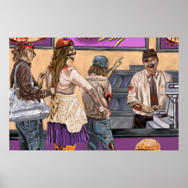 Poster Brain Burgers (Frente)