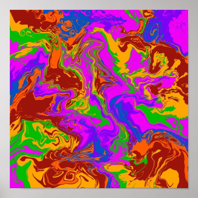 Poster Brain Porridge em Abstrato (Frente)