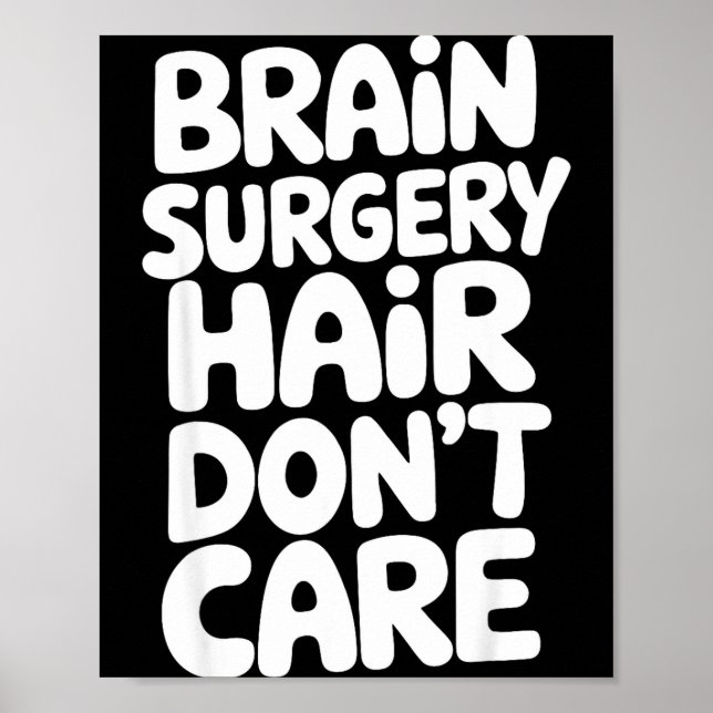 Poster Brain Surgery Recovery Art For Men Women St Brain  (Frente)