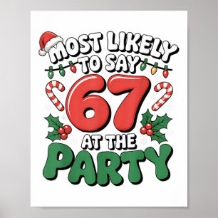 Poster Brainrot engraçado Natal 67 Meme Natal Mais Prováv
