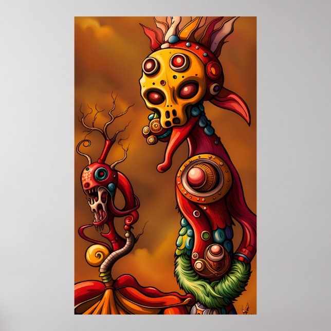 Poster Brainrot - Ken Gage Surreal Art (Frente)