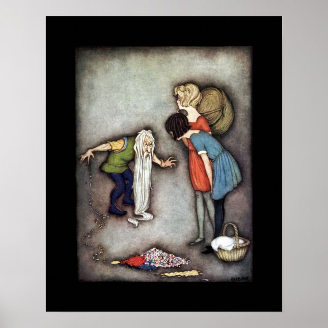 Poster Branca de Neve & Rosa Vermelha ~ Contos de Fadas ~ (Frente)