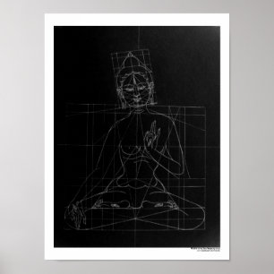 Poster branco do esboço de Tara