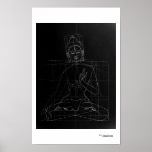 Poster branco do esboço de Tara