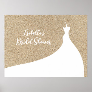 Poster branco Elegante Beach