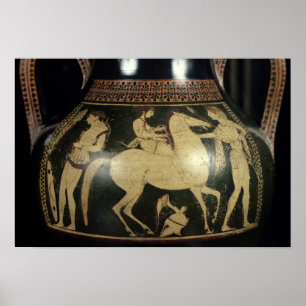 Poster Branco-figura amphora do sótão