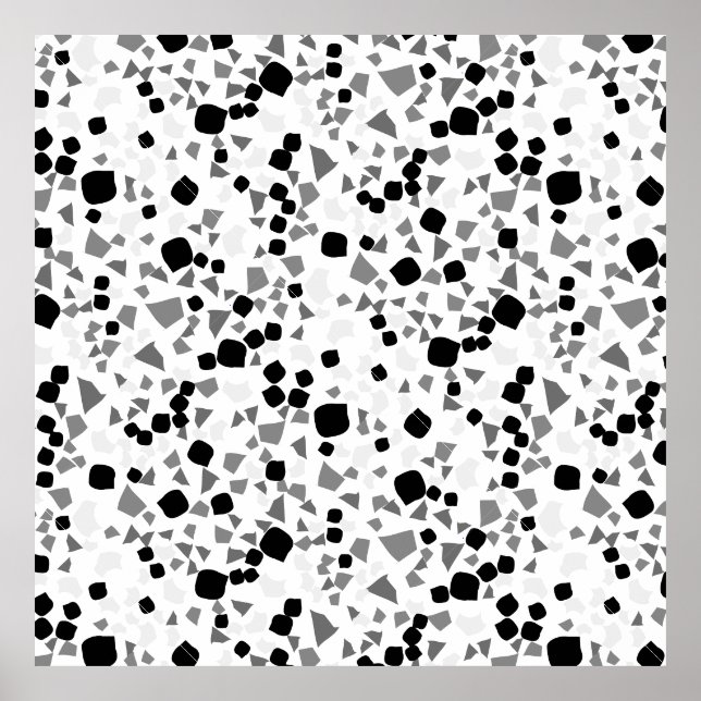 Poster Branco Simples Moderno - Preto (Frente)