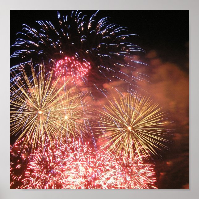 Pôster Branco vermelho e boom (Frente)