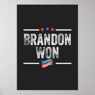 Poster brandon ganhou, brandon ganhou engraçado, brandon 