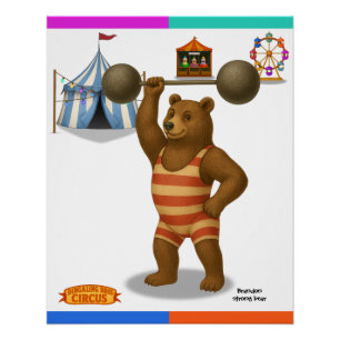 Pôster Brandon, urso forte