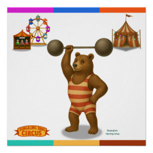 Pôster Brandon, urso forte do circo