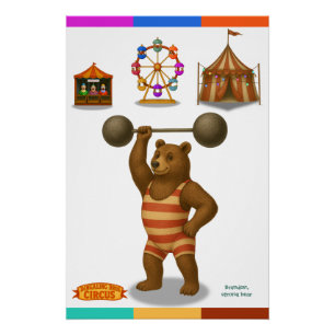 Pôster Brandon, urso forte do circo