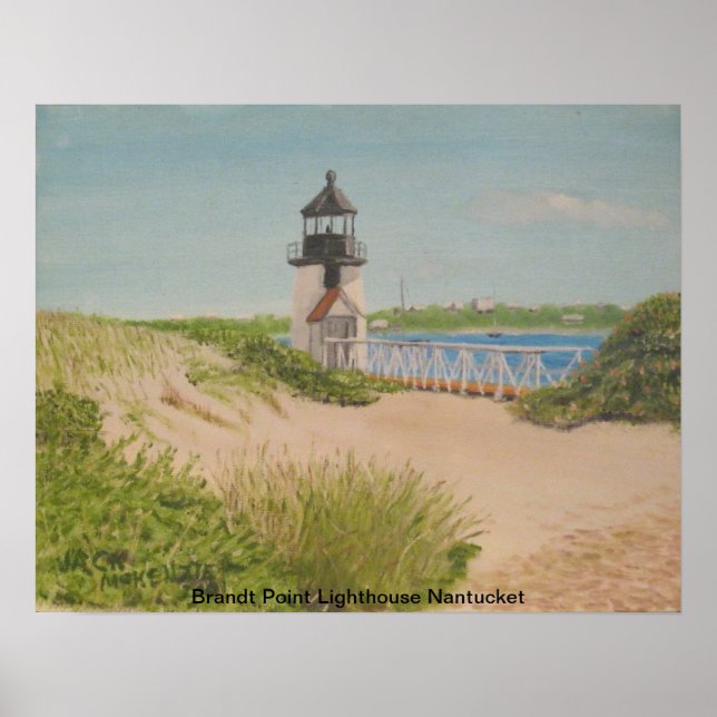 Poster Brandt Point Lighthouse - Nantucket (Frente)
