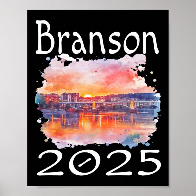 Poster Branson 2025 Matching Family Vacation Group Getawa (Frente)