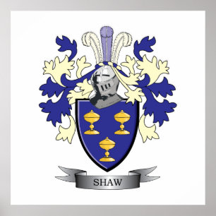 Pôster Brasão da crista da família de Shaw