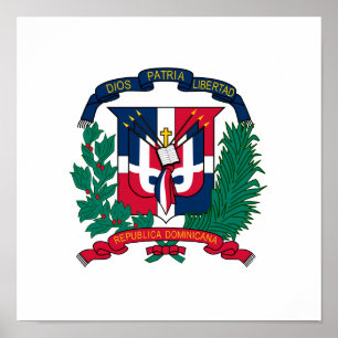 Pôster Brasão da República Dominicana