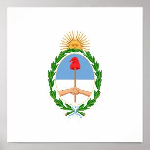 Poster Brasão de Argentina