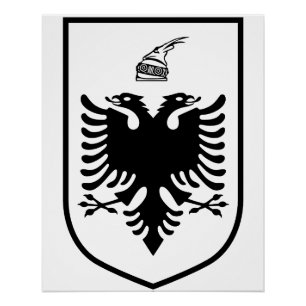 Pôster Brasão de armas da Albânia