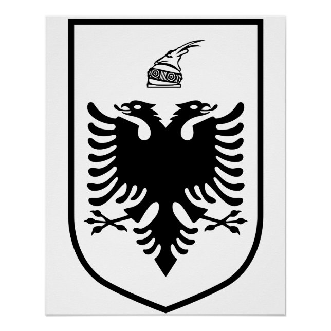 Pôster Brasão de armas da Albânia  (Frente)