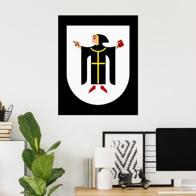 Poster Brasão de armas de Munique (Escritório em casa)