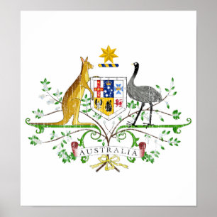Pôster Brasão de Austrália