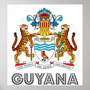 Pôster Brasão de Guyana