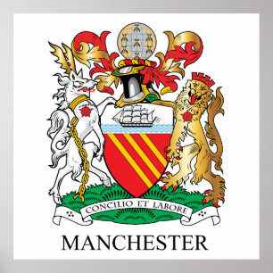 Pôster Brasão de Manchester