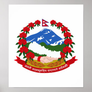 Pôster Brasão de Nepal