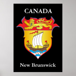 Pôster Brasão de Novo Brunswick