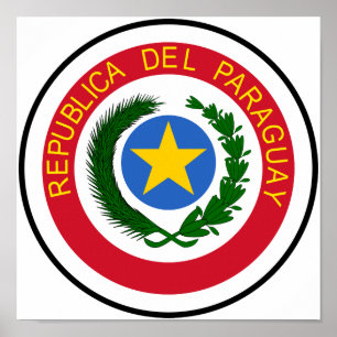 Pôster Brasão de Paraguai